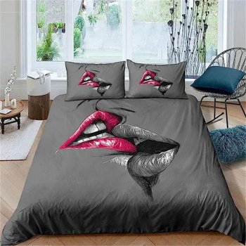 Charming Love Themed Duvet Cover