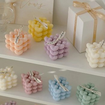 Enchanting Heart-Shaped Scented Soy Candles