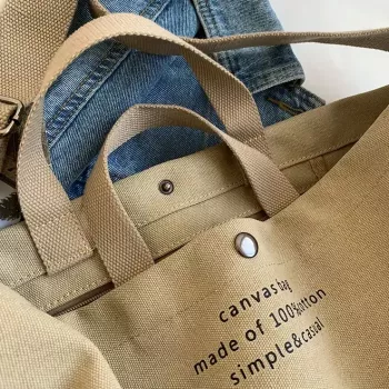 Casual Large Capacity Canvas Crossbody Tote Bag