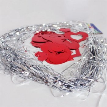 Red Heart Laser Sequined Balloon Pendant Set - 100pcs