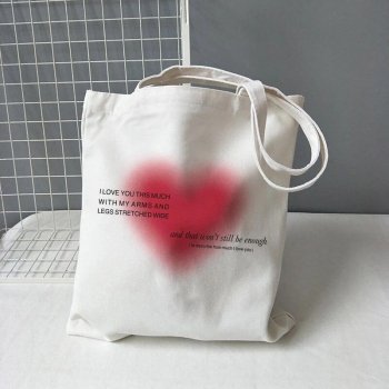 Heart Print Women's Shoulder Bag