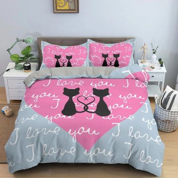 Charming Heart-Themed Bedding Set