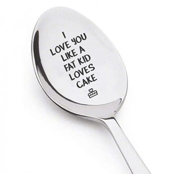Elegant Love Letter Stainless Steel Coffee Spoons