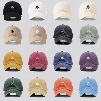 Chic Mr. & Mrs. Embroidered Cotton Baseball Cap