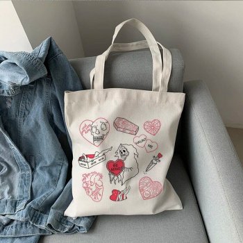 Heart Print Women's Shoulder Bag