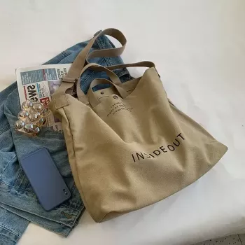Casual Large Capacity Canvas Crossbody Tote Bag