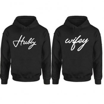 Hubby & Wifey Matching Couples' Hoodies