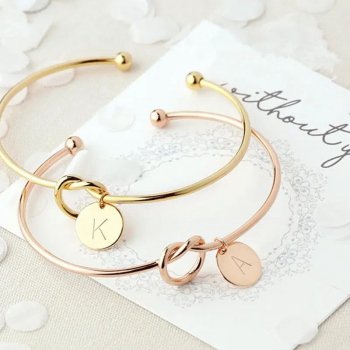 Personalized Initial Letter Bracelet