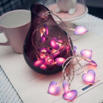 Enchanting LED Heart String Lights