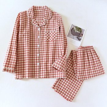 Plaid Couple Pajama Set