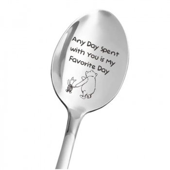 Elegant Love Letter Stainless Steel Coffee Spoons