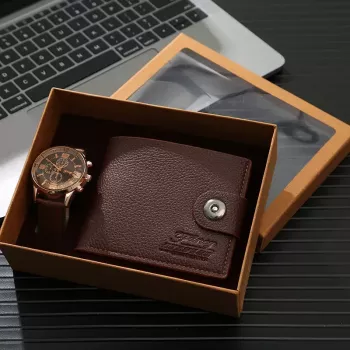 Men's Elegant Gift Set Luxury Watch and Wallet