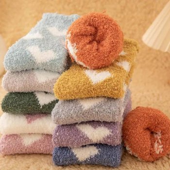 Cozy Winter Charm: Heartwarming Middle Tube Socks for Women