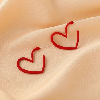 Bohemian Heart Drop Earrings