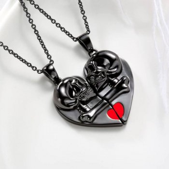 Magnetic Heart-Shaped Necklace Set