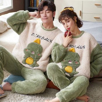 Cozy Cartoon Couples Pajamas