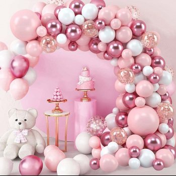 Valentine's Day Pink Balloon Garland Arch Kit