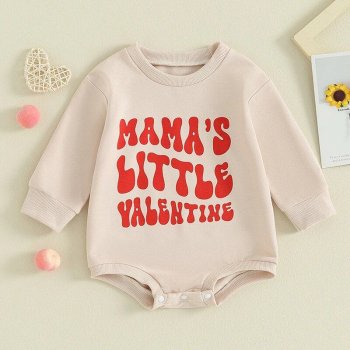 Adorable Valentine's Day Long-Sleeve Baby Romper