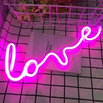 Romantic LED Neon Love Sign