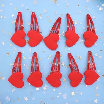 Cute Cartoon Heart Hairpins & Hair Bands Set for Girls