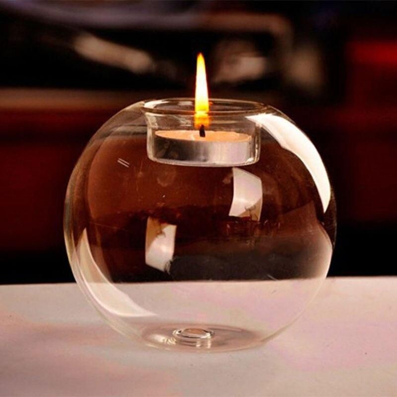 European Exquisite Round Hollow Glass Candle Holder Christmas Wedding Banquet Bar Party Wax Holder Home Decoration Ornaments European Exquisite Round Hollow Glass Candle Holder Christmas Wedding Banquet Bar Party Wax Holder Home Decoration Ornaments