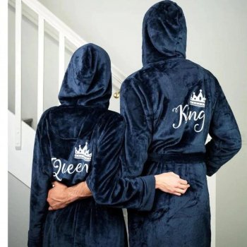 Luxury Couples Hooded Bathrobes
