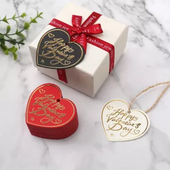 Heart-Shaped Valentine's Day Gift Tags