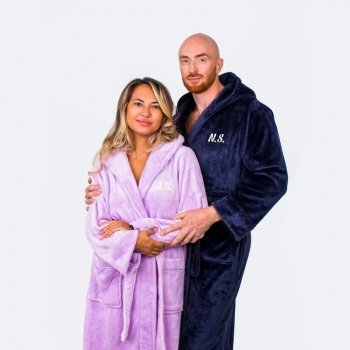 Luxury Couples Hooded Bathrobes