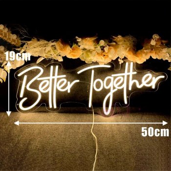 Charming 'Better Together' Neon LED Sign