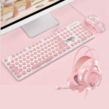 Ultimate Gamer's Delight: 3-in-1 Wired Gaming Keyboard, Mouse & Headphone Combo
