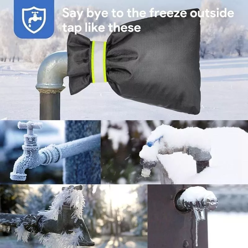 Outdoor Winter-Proof Reflective Faucet Covers, 2-Pack