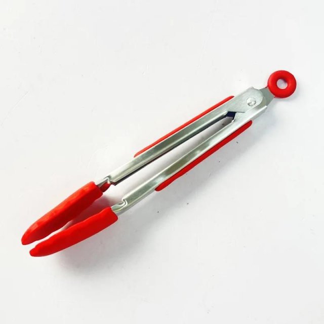 Kitchen Tongs Silicone Non-slip Stainless Steel Cooking Clip - Image 3