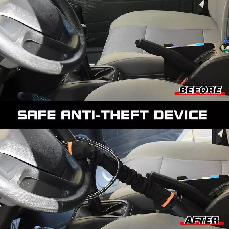 Car Auto Lock Top Mount Steering Wheel Lock Anti Theft Security Lock With Keys Anti-Theft Devices Wheel Lock Steel Strap Car Auto Lock Top Mount Steering Wheel Lock Anti Theft Security Lock With Keys Anti-Theft Devices Wheel Lock Steel Strap