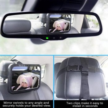 360° Rotating Baby Car Mirror