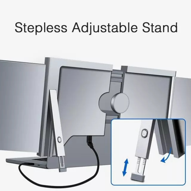 Portable Tri-Screen Laptop Extender - Image 3