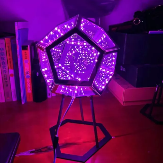 Colorful LED 3D Dodecahedron Night Light - Image 3