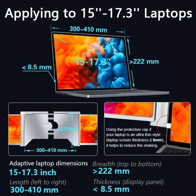 Portable Tri-Screen Laptop Extender - Image 6