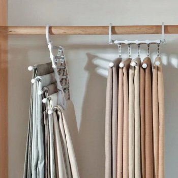 Adjustable 5-in-1 Stainless Steel Pants Hanger