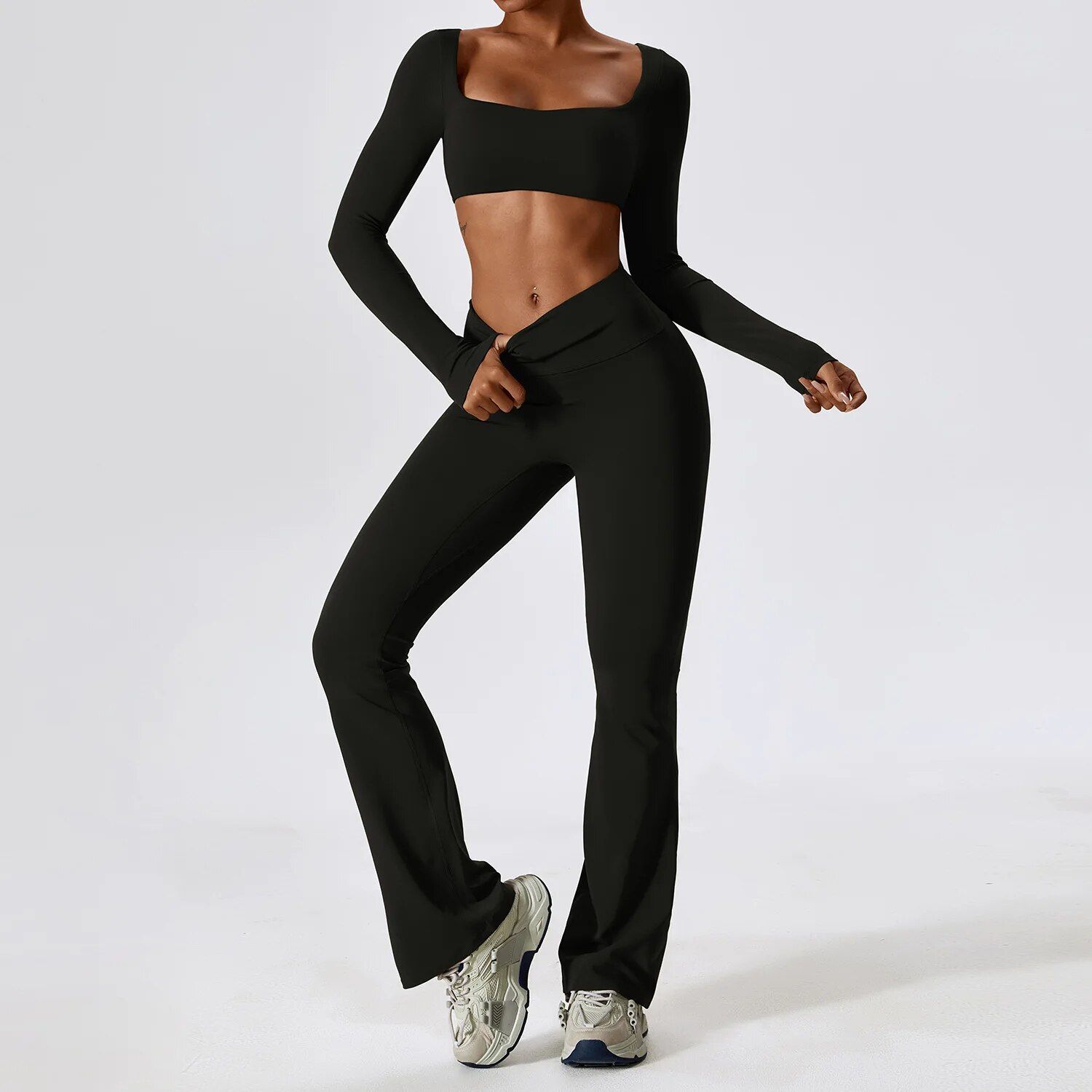 Black - Long Sleeve Set