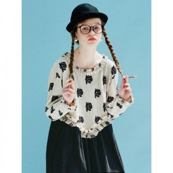 Velvet Mid-Calf A-Line Dress with Full Sleeves