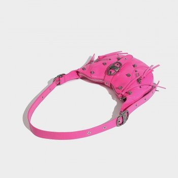 Punk Luxury Leather Sling Bag