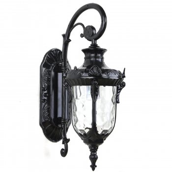 Elegant Outdoor Wall Mount Light Home & Garden Lighting Lampshade Color: Black Wattage: 51-60W