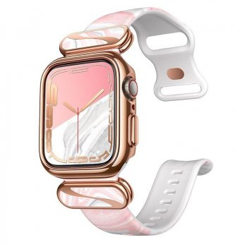 Stylish Protective Case with Adjustable Strap for Apple Watch 7/6/SE/5/4 (40/41mm) Gadgets Smartwatches & Accessories Style: A