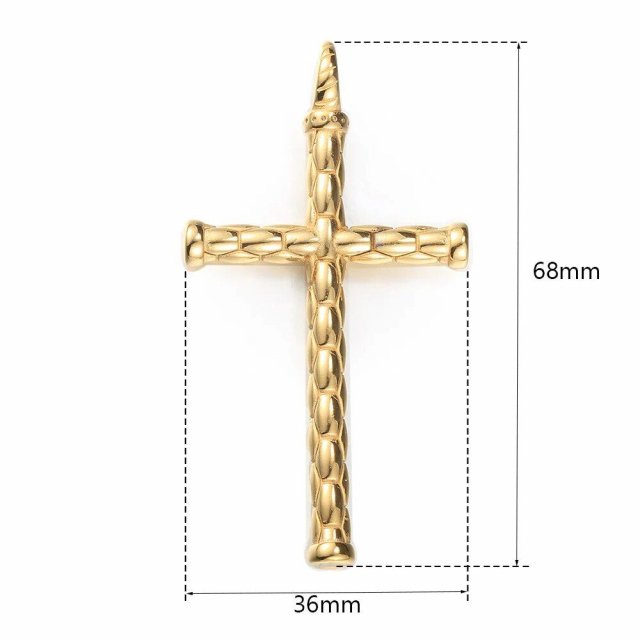 Stainless Steel Cross Pendant Necklace - Image 7