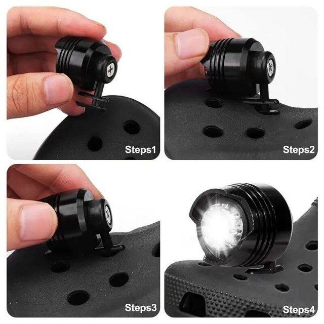 New Outdoor Camping Croc Charms Shoe Lights