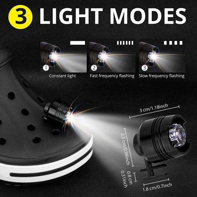 New Outdoor Camping Croc Charms Shoe Lights