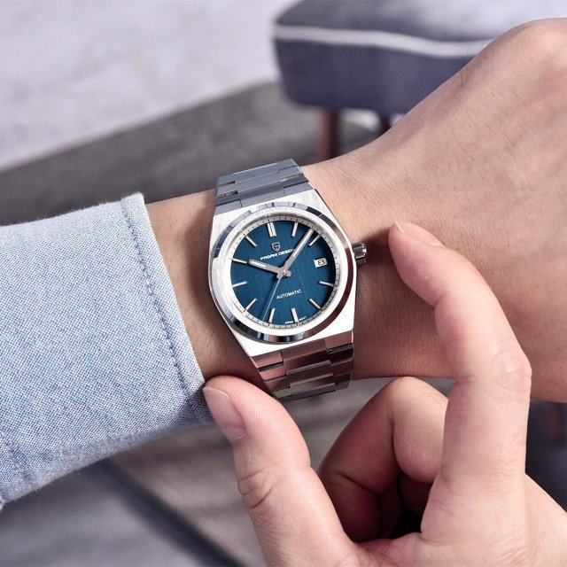 Elite 40MM Automatic Mechanical Watch with Sapphire Crystal & Stainless Steel - Image 3