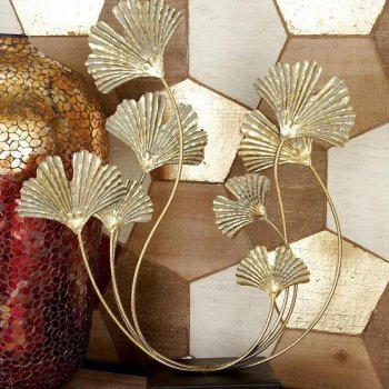 Alternative view of Gold Metal Leaf Sculpture
