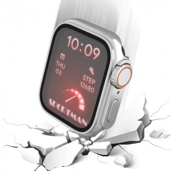Apple Watch Ultra-Look Case Cover with Tempered Glass