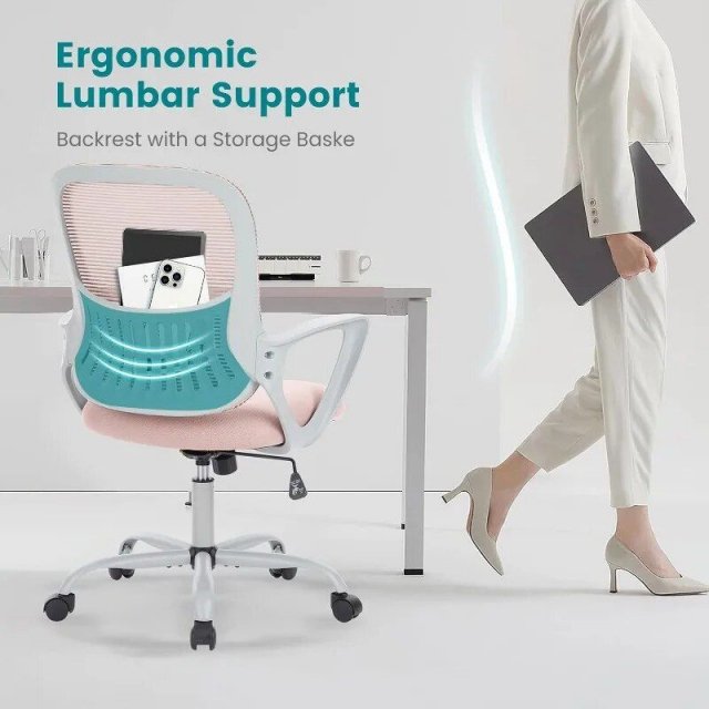 Mid Back Ergonomic Mesh Office Chair